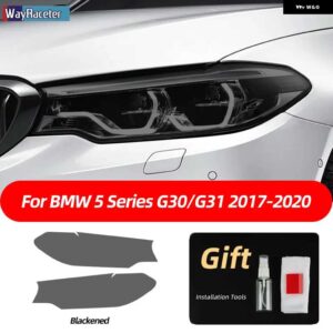 BMW スモークブラック TPU ステッカー ヘッドライト フィルム F40 F22 F44 F30 F31 G20 F34 F32 F36 F10 G30 F06 F07 F12 F01 G11 - G30 31 17-20