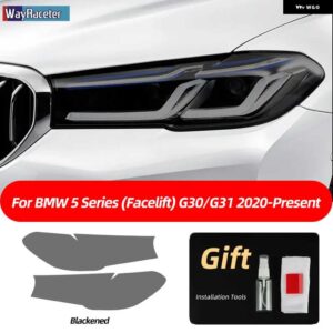 BMW スモークブラック TPU ステッカー ヘッドライト フィルム F40 F22 F44 F30 F31 G20 F34 F32 F36 F10 G30 F06 F07 F12 F01 G11 - G30 31 21-On