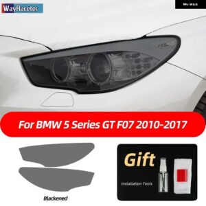 BMW スモークブラック TPU ステッカー ヘッドライト フィルム F40 F22 F44 F30 F31 G20 F34 F32 F36 F10 G30 F06 F07 F12 F01 G11 - F07 10-17