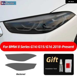 BMW スモークブラック TPU ステッカー ヘッドライト フィルム F40 F22 F44 F30 F31 G20 F34 F32 F36 F10 G30 F06 F07 F12 F01 G11 - The 8 18-On