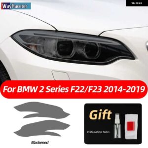 BMW スモークブラック TPU ステッカー ヘッドライト フィルム F40 F22 F44 F30 F31 G20 F34 F32 F36 F10 G30 F06 F07 F12 F01 G11 - F22 23 14-19