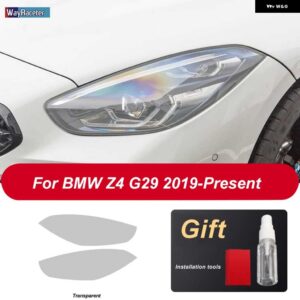 BMW 2個 ヘッドライト フィルム ヘッドランプ 修復クリア黒 TPU ステッカー Z4 E89 G29 2009-ON - 2018-On T