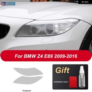 BMW 2個 ヘッドライト フィルム ヘッドランプ 修復クリア黒 TPU ステッカー Z4 E89 G29 2009-ON - 2009-2016 T