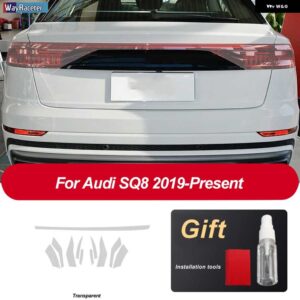 アウディ ヘッドライト フィルム 修復 テールライト クリア黒 TPU ステッカー Q8 S8 RSQ8 2019 2020 - Taillight SQ8 T