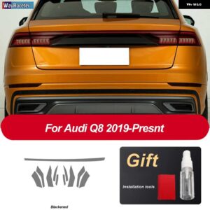アウディ ヘッドライト フィルム 修復 テールライト クリア黒 TPU ステッカー Q8 S8 RSQ8 2019 2020 - Taillight Q8 B