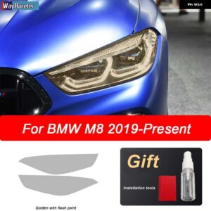 BMW ヘッドライト フィルム ビニールクリア黒 TPU ステッカー M8 ビレット F93 F91 F92 GTE - Golden