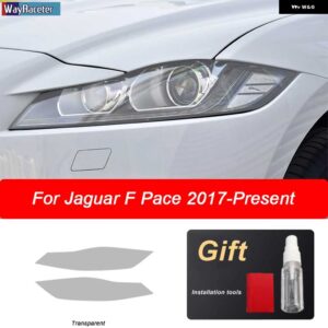 ジャガー ヘッドライト フィルム テールライト クリア TPU ステッカー F ペース 2017-20 - Headlight T