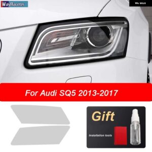 アウディ フロントライト クリア TPU ステッカー ヘッドライト フィルム Q2 Q3 Q5 Q7 4メートル Q8 SQ2 SQ5 SQ8 RSQ3 RSQ8 - SQ5 2013-2017