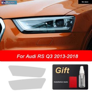 アウディ フロントライト クリア TPU ステッカー ヘッドライト フィルム Q2 Q3 Q5 Q7 4メートル Q8 SQ2 SQ5 SQ8 RSQ3 RSQ8 - RS Q3 2013-2018