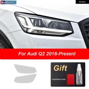アウディ フロントライト クリア TPU ステッカー ヘッドライト フィルム Q2 Q3 Q5 Q7 4メートル Q8 SQ2 SQ5 SQ8 RSQ3 RSQ8 - Q2 2016-On