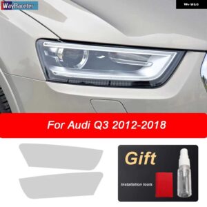 アウディ フロントライト クリア TPU ステッカー ヘッドライト フィルム Q2 Q3 Q5 Q7 4メートル Q8 SQ2 SQ5 SQ8 RSQ3 RSQ8 - Q3 2012-2018