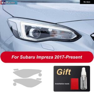 スバル フロントライト クリア TPU ステッカー ヘッドライト フィルム フォスター WRX BRZ アウトバックレガシィインプレッサ - Impreza 17-On