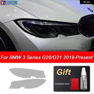 BMW フロントライト クリア TPU ステッカー ヘッドライト フィルム F30 G30 G20 F40 F22 F32 F10 G32 G11 G15 F34 F07 F36 - G20 G21 19-On