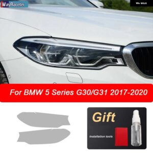 BMW フロントライト クリア TPU ステッカー ヘッドライト フィルム F30 G30 G20 F40 F22 F32 F10 G32 G11 G15 F34 F07 F36 - G30 G31 17-20