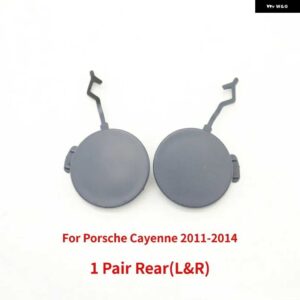 ポルシェ フロントリア バンパー 牽引フックカバー キャップ カイエン 2011-14 - 1 Pair Rear