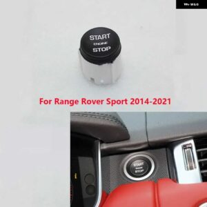 ランドローバー 点火 エンジン スタートストップスイッチ ボタン カバー キャップ蓋トリム ディスカバリー 4 5 レンジローバースポーツ EVOQUE VELAR - D