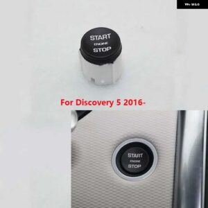 ランドローバー 点火 エンジン スタートストップスイッチ ボタン カバー キャップ蓋トリム ディスカバリー 4 5 レンジローバースポーツ EVOQUE VELAR - F