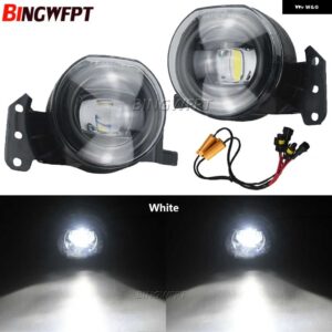 BMW 2 X LED フォグライト 車レンズフォグデイタイムランニングランプ DRL 12V E60 E90 E63 E46 323I 325I 335I 328I 525I 530I 545I 550I - led-white