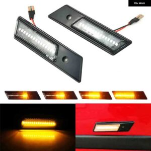 BMW ダイナミック フェンダーウインカー E32 E34 E36 LED ライトサイドマーカーランプ 1990-1996 M3 M5 3 5 7シリーズ - Dynamic clear