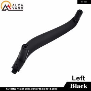 BMW F15 X5 2013-2018 インナー ドアプル ハンドルトリムカバー 51417292243 51417292244 F16 X6 2014-2019 - BLACK LEFT