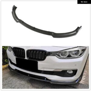 BMW F30 F31 F35 320LI ベース 2013-2018 335I 325I 330I フロントバンパー スポイラー リップ スプリッター カーボンルック/ グロスブラック ブレード - Carbon Fiber Look