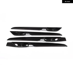 BMW ABS カーボン X1 F48 X2 F47 2016-2021 インナードアパネル 装飾 カバー トリム 4個 - carbon fiber