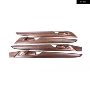 BMW ABS カーボン X1 F48 X2 F47 2016-2021 インナードアパネル 装飾 カバー トリム 4個 - Pine Wood Grain