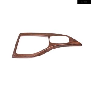 BMW ABS カーボンカースタイリングコンソールギアパネルフレームコンソールギアシフトパネルカバー トリム X1 E84 2010-2015 - Pine Wood Grain