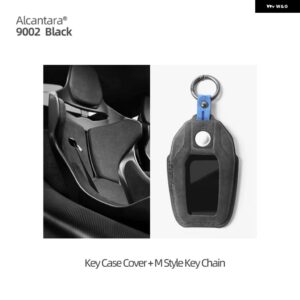 BMW アルカンターラキーケースカバー キーチェーン 5 7 シリーズ G11 G12 G30 G31 G32 I8 I12 I15 G01 X3 G02 X4 G05 X5 G07 X7 - Alcantara Black M