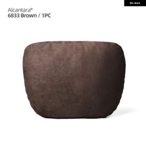アウディ BMW アルカンターラ 車用ピロー ヘッドレスト ネック サポート クッション 汎用 車用ピローレスト クッション メルセデス ポルシェ マツダ テスラ - Alcantara 6833 1PC