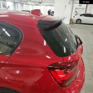 BMW 116 118 120 125 135 F20 スポイラー F20 スポイラー ABS プラスチック未塗装プライマー リア トランク ブーツ ウイング スポイラー - gloss black color