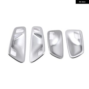BMW ABS カーボンカースタイリングインナードアハンドルボウルカバー トリム ステッカー 2 シリーズアクティブツアラー F45 F46 2015-19 - Silver