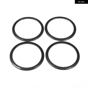 BMW 4個 3 シリーズ F30 3GT F34 2013-2019 インテリア 詳細 ABS ドアスピーカーリングラウドスピーカートリム - carbon fiber