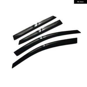 BMW ディフレクター 7 シリーズ F01 2009 2015 2010 2011 2012 4X サイドウィンドウバイザー日雨スモークガードカバー ステッカー - black