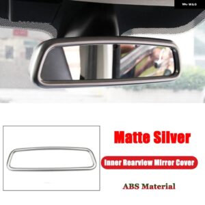 BMW 3 シリーズ F30 F31 X1 E84 X5 X6 E70 F15 E71 F16 ABS インテリア バックミラーカバー トリム 装飾 フレーム - Matte Silver