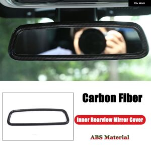 BMW 3 シリーズ F30 F31 X1 E84 X5 X6 E70 F15 E71 F16 ABS インテリア バックミラーカバー トリム 装飾 フレーム - carbon fiber