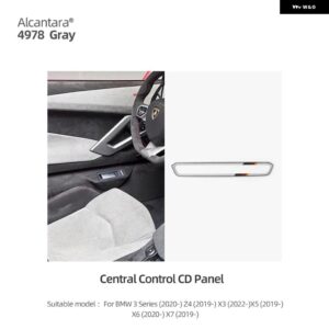 BMW アルカンターラ G20 Z4 G29 X3 G01 X5 G05 X6 G06 X7 G07 カーセンターコントロールボリュームボタンフレームカバー トリム M パフォーマンス - Black Germany