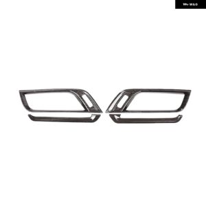 BMW 4個 ABS カーボン X1 F48 X2 F47 2016-2021 センターコンソール サイドエアコンベントトリムフレームカバー - Black Wood Grain
