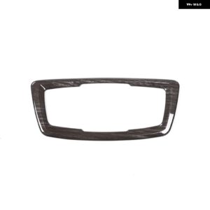 BMW ABS カーボン ヘッドライト スイッチ ボタンフレームカバー ステッカー トリム X1 F48 X2 F47 2016-2022 1 シリーズ F20 F22 2016-2019 - Black Wood Grain