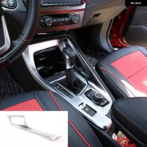 BMW X1 F48 X2 F47 2016-2022 LHD ABS 1個 コンソールギアシフトパネル 装飾 カバー トリム - Silver-B