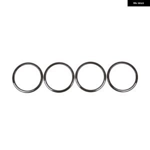 BMW カーボン X1 X2 F47 F48 2 シリーズ アクティブツアラー F45 F46 2015-2017 ドアスピーカー 装飾 リングカバー トリム - Black Wood Grain