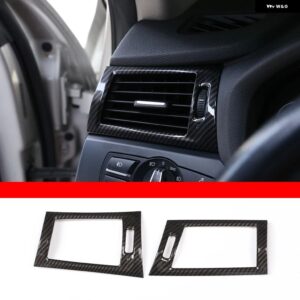 BMW X3 X4 F25 F26 2011-17 インテリア の詳細 カーボン ABS 集中 制御 エアコン ベント フレーム トリム カー - Style 4 LHD