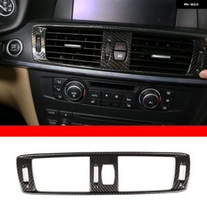 BMW X3 X4 F25 F26 2011-17 インテリア の詳細 カーボン ABS 集中 制御 エアコン ベント フレーム トリム カー - Style 10 LHD
