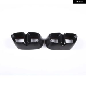 BMW X5 X6 F15 F16 2014-2018 マフラーマフラーブラックテールパイプ 装飾 カバー ステッカー 合金 - style 2 Matte Black