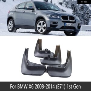 BMW マッドフラップ X6 E71 F16 2008 2019 フェンダー マッドガード フラップ マッドガード 2009 2010 2011 2013 2014 2015 2018 - 2008-2014 E71