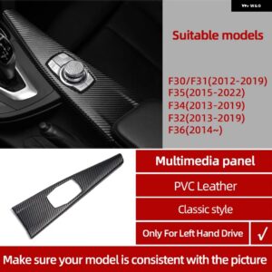 BMW カーボン M パフォーマンスカーマルチメディアボタンパネルカバー トリム シリーズ 3 4 F30 F31 F35 F34 F32 F36 F33 - Classic LHD2