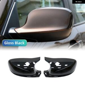 BMW X1 E84 X3 F25 PRE-LCI 2010-13 パーツスタイリングカーサイドドアバックミラーサイドミラーカバー キャップ M スタイル - Bright Black