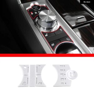 ジャガー XF 2012-2015 合金車セントラルコントロールギアシフトパネルボタンカバー ステッカー トリム インテリア - Style 1