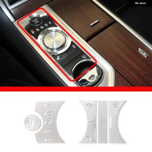 ジャガー XF 2012-2015 合金車セントラルコントロールギアシフトパネルボタンカバー ステッカー トリム インテリア - style 2