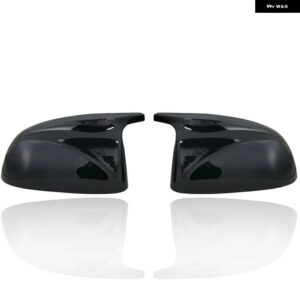 BMW M LOOK カーボンミラーカバー X3 G01 X4 G02 X5 G05 サイドドアリアビューカバー キャップ 2018 2019 2020+ - Bright Black
